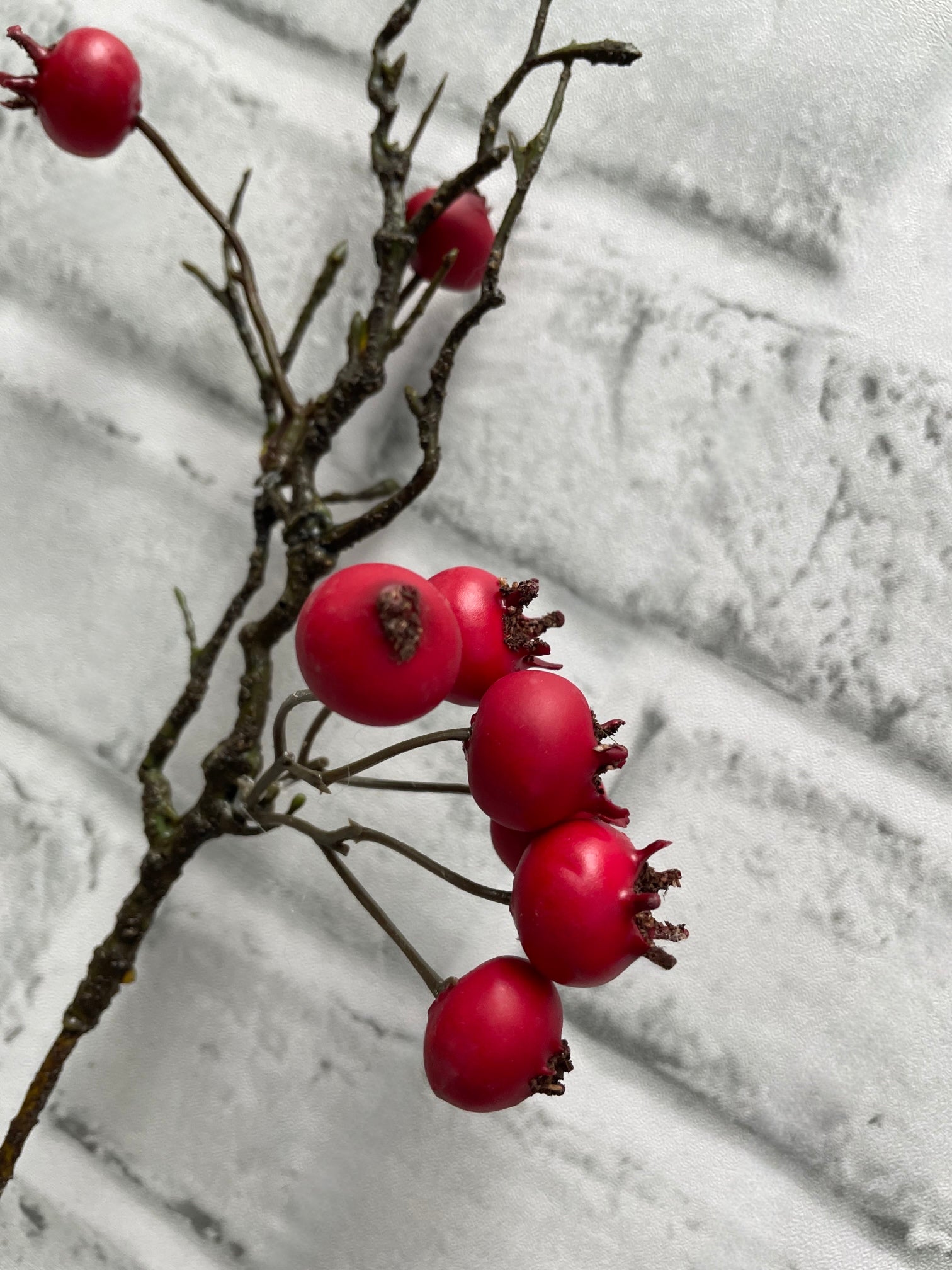 ITEM 81990 MATTRED - 15.5" MATT RED WEATHER RESISTENT BERRY PICK