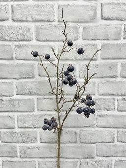 ITEM 81991 BL - 31.5" BLUE WEATHER RESISTENT TWIGGY BERRY SPRAY