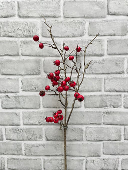 ITEM 81991 MATTR - 31.5" MATT RED WEATHER RESISTENT TWIGGY BERRY SPRAY