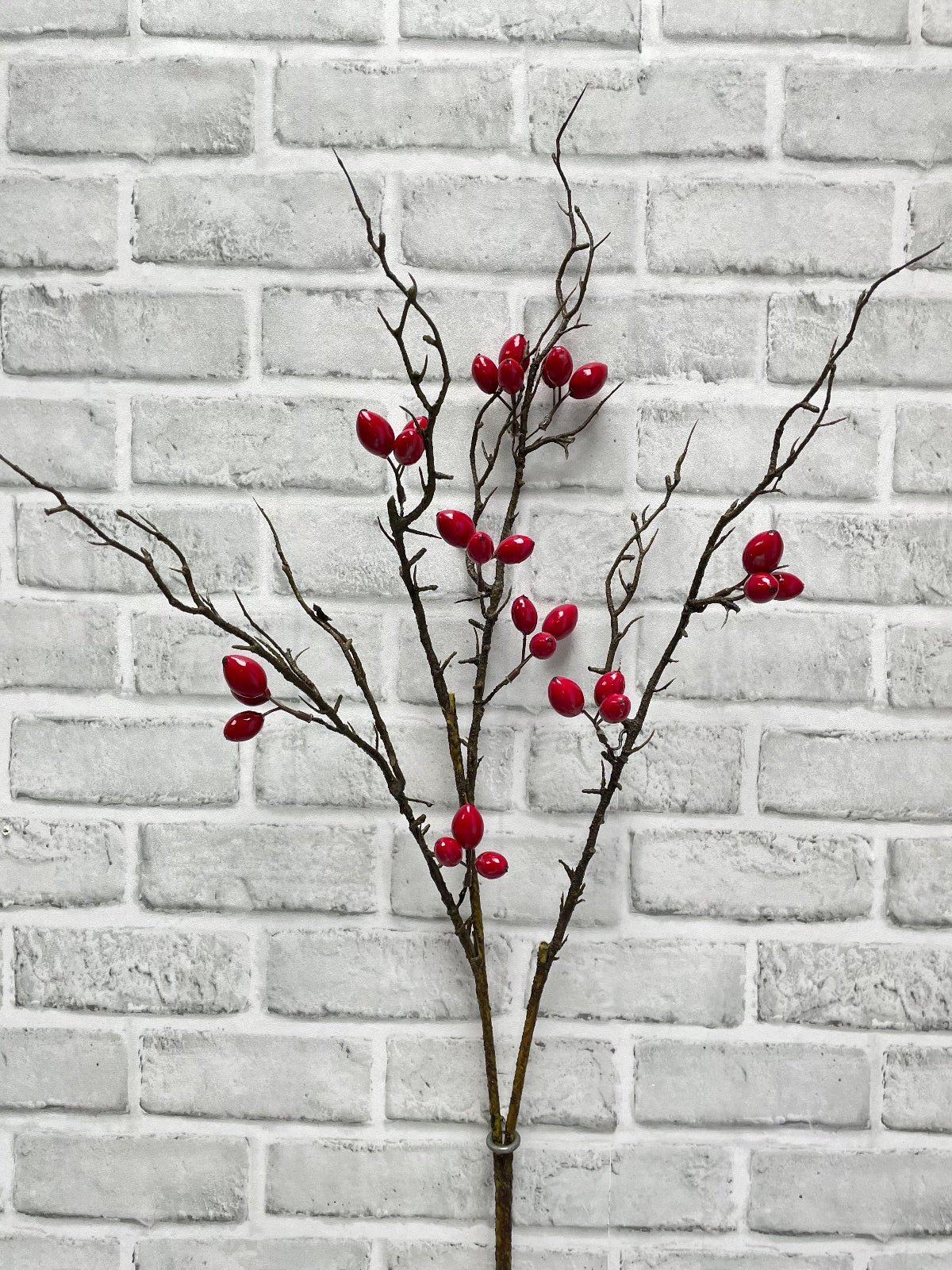 ITEM 81992 SHINNYRED - 41.5" SHINNY RED WEATHER RESISTENT ROSEHIP BERRY SPRAY