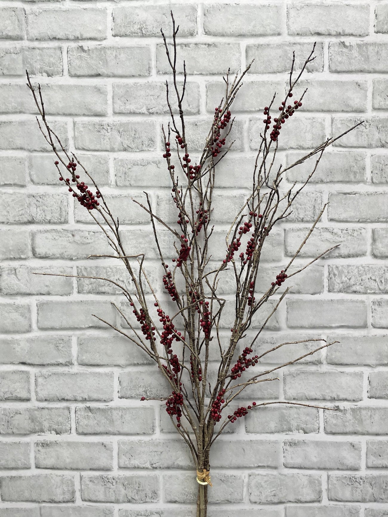 ITEM 81993 BUR - 43" BURGUNDY BERRY BUNDLE - 3 STEMS PER BUNDLE