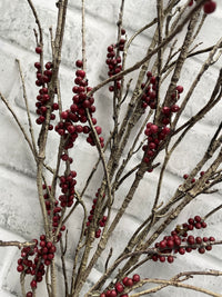 ITEM 81993 BUR - 43" BURGUNDY BERRY BUNDLE - 3 STEMS PER BUNDLE