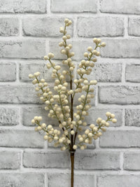 ITEM 81998 CM - 25.5" CREAM SUGARED BERRY SPRAY