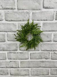 ITEM 82000 - 2" INSIDE DIM, 6" OUTSIDE DIM  FRESH TOUCH NORTHERN WHITE CEDAR TAPER/CANDLE RING