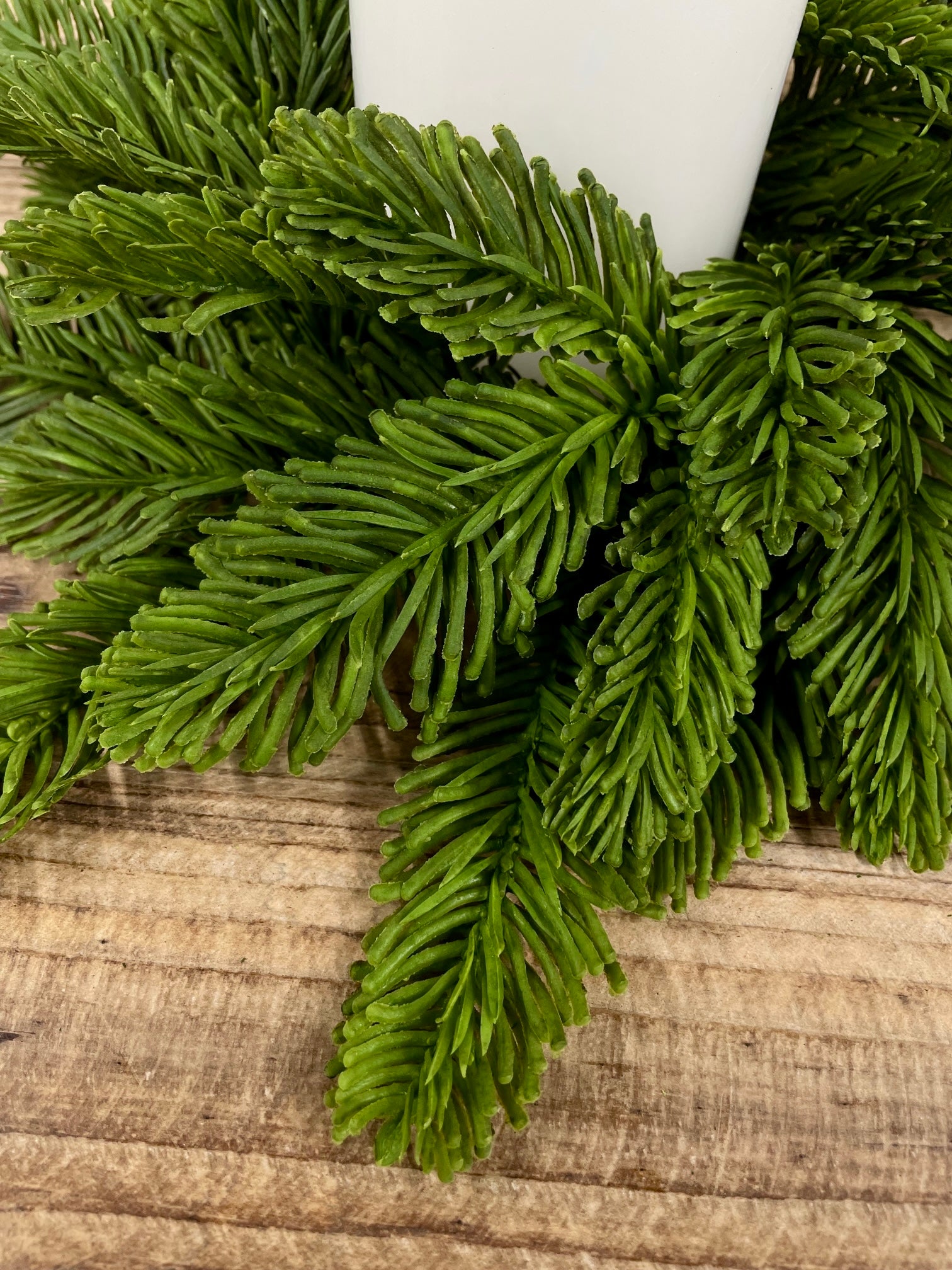 ITEM 82103 - 3.5" INSIDE DIM, 11" OUTSIDE DIM FRESH TOUCH NOBLE FIR CANDLE RING