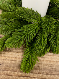 ITEM 82103 - 3.5" INSIDE DIM, 11" OUTSIDE DIM FRESH TOUCH NOBLE FIR CANDLE RING