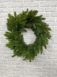 ITEM 82106 - 12" INSIDE DIM, 24" OUTSIDE DIM FRESH TOUCH NOBLE FIR WREATH