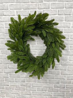 ITEM 82106 - 12" INSIDE DIM, 24" OUTSIDE DIM FRESH TOUCH NOBLE FIR WREATH