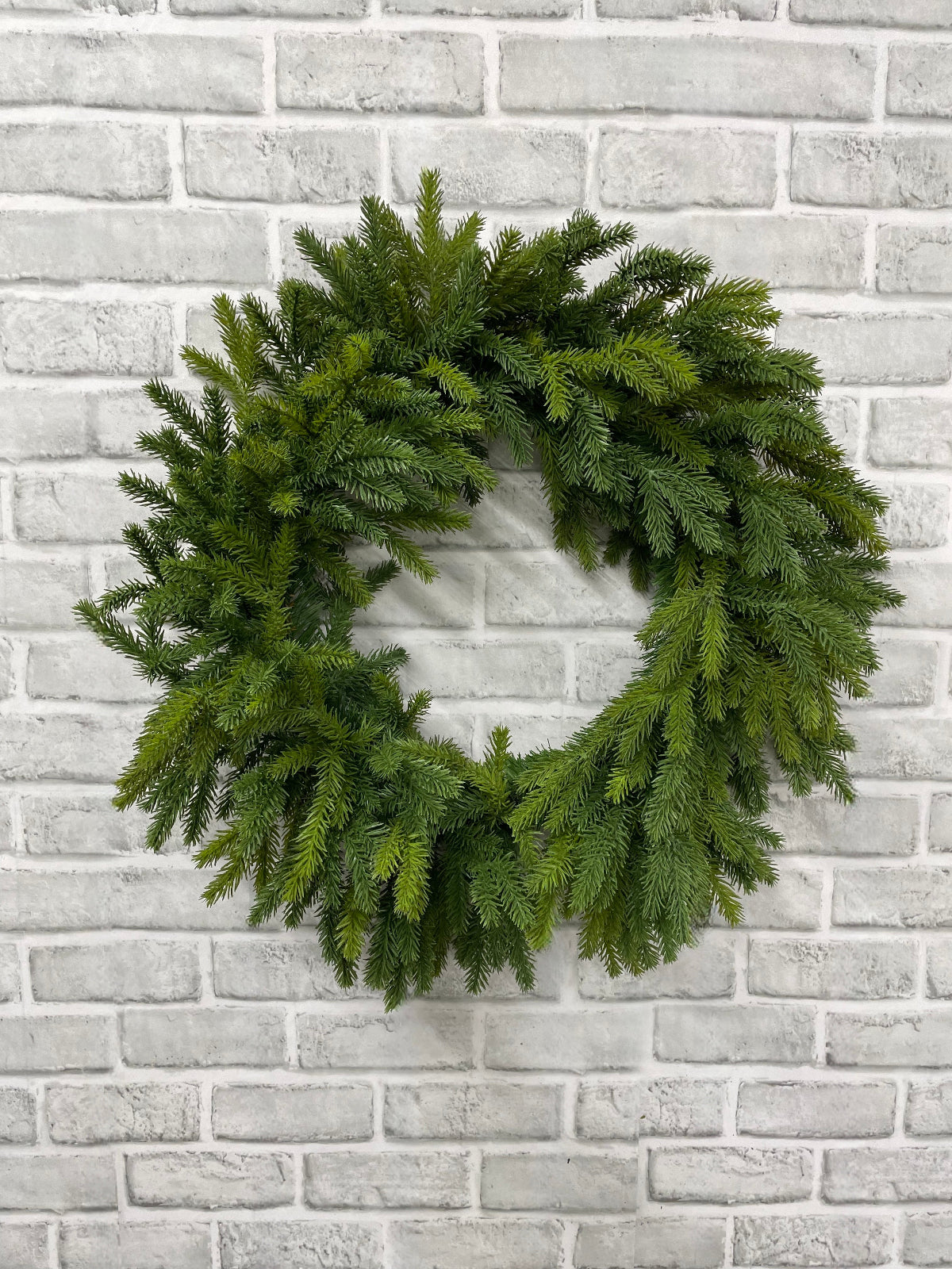 ITEM 82154 - 11" INSIDE DIM, 24" OUTSIDE DIM FRESH TOUCH RED SPRUCE WREATH