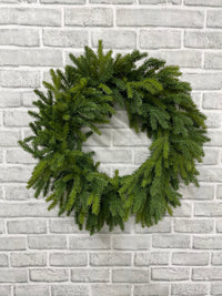 ITEM 82154 - 11" INSIDE DIM, 24" OUTSIDE DIM FRESH TOUCH RED SPRUCE WREATH