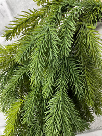 ITEM 82155 - 12" INSIDE DIM, 20"W DIM, 24"LONG FROM TIP OF HANGER FRESH TOUCH RED SPRUCE HEART WREATH