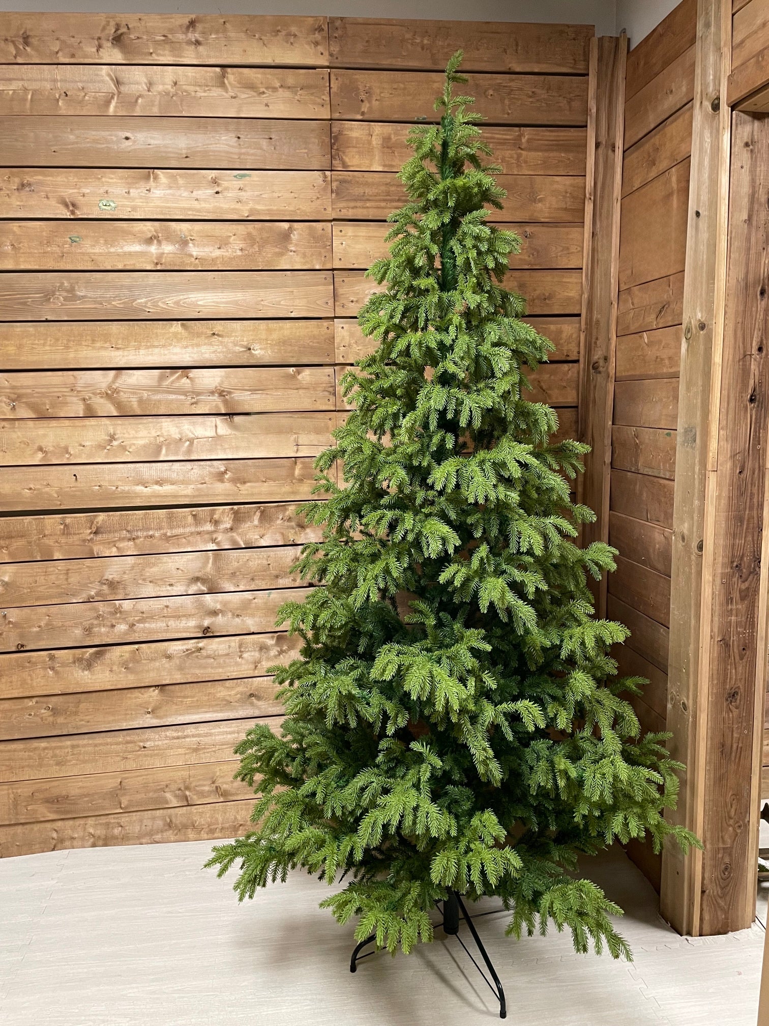 ITEM 82158 - 7' FRESH TOUCH RED SPRUCE PINE TREE WITH A METAL STAND