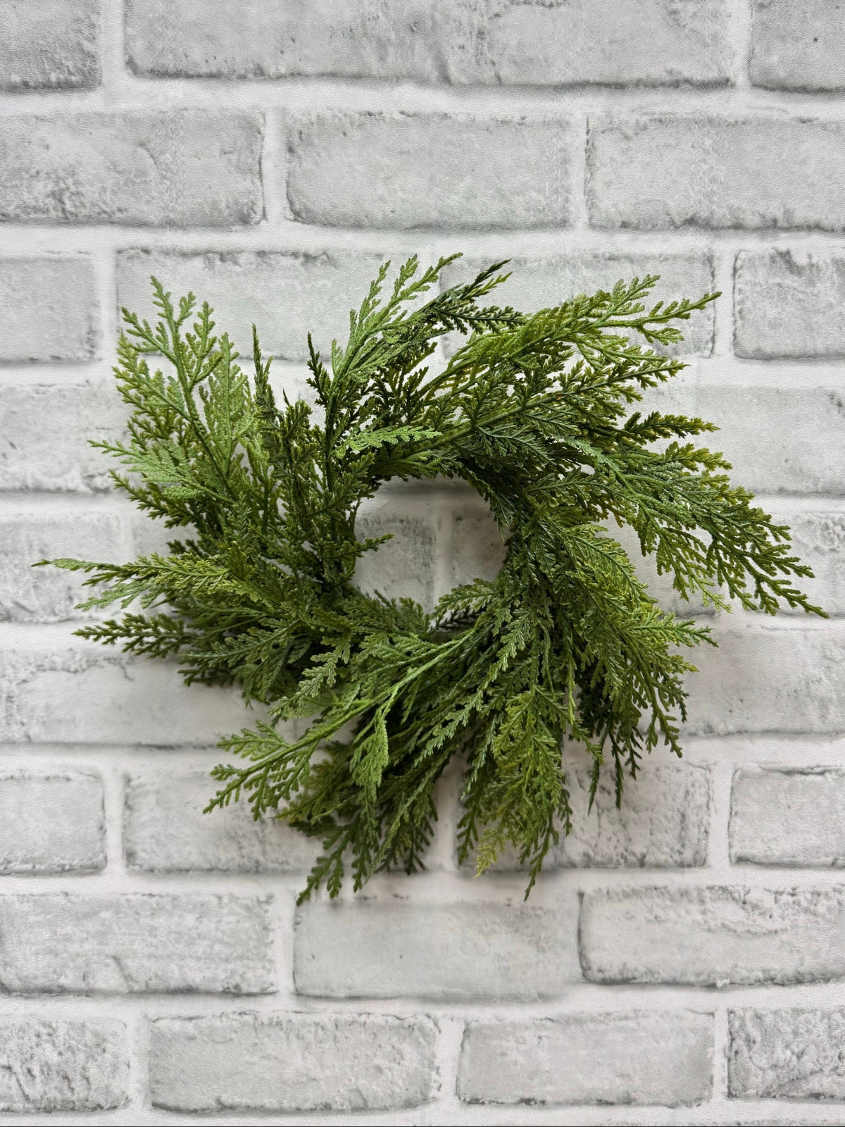 ITEM 82185 - 3.5" INSIDE DIM, 11" OUTSIDE DIM FRESH TOUCH CYPRESS CANDLE RING