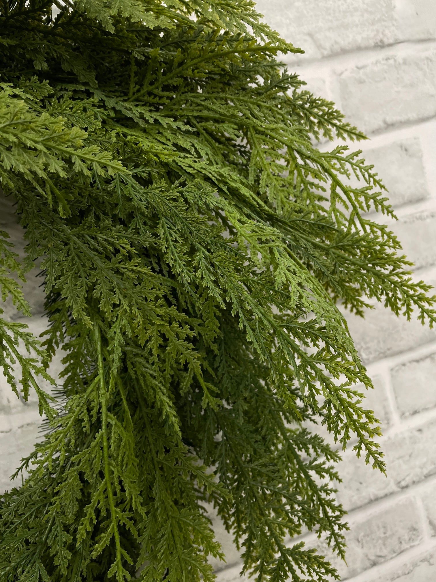 ITEM 82188 - 12" INSIDE DIM, 25" OUTSIDE DIM, 27" FROM TOP OF HANGER TO BOTTOM OF WREATH, FRESH TOUCH CYPRESS HEART WREATH