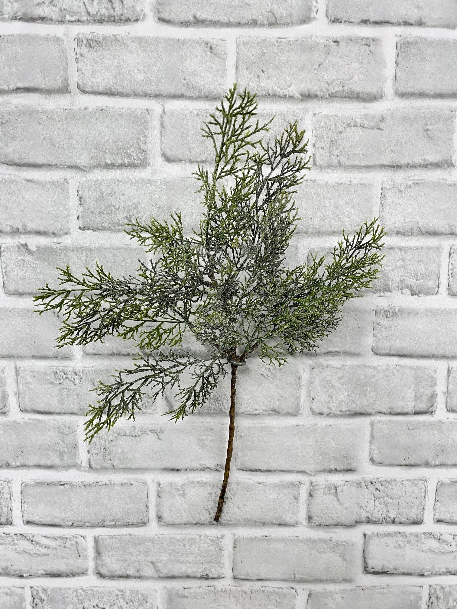 ITEM 82222 - 17" GLITTERED CEDAR SPRAY