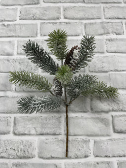 ITEM 82225 - 15" FROSTED PINE SPRAY