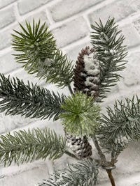 ITEM 82225 - 15" FROSTED PINE SPRAY