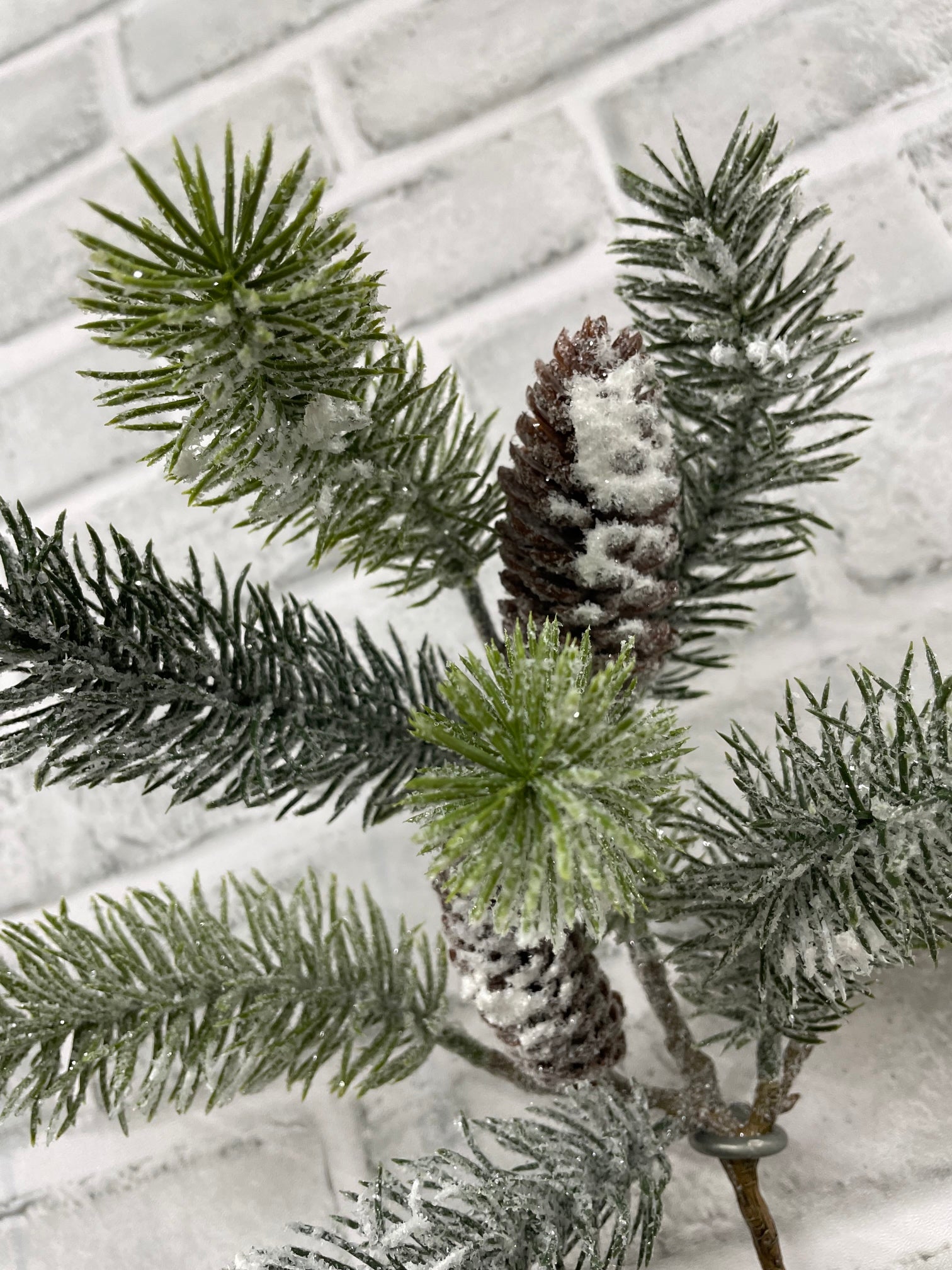 ITEM 82225 - 15" FROSTED PINE SPRAY