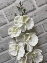 ITEM 82232 - 31" SNOWY PHALAENOPSIS ORCHID SPRAY