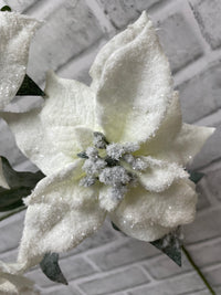ITEM 82233 - 24" SNOWY POINSETSTIA SPRAY