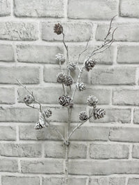 ITEM 82239 - 30" SNOWY PINE CONE SPRAY