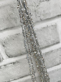 ITEM 82242 SILVER - 24" SILVER TINSEL SPRAY