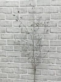 ITEM 82249 SILVER - 37.5" METALLIC SILVER TEA LEAF SPRAY