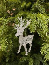 ITEM 82263 - 3.5" X 2" X 6" ACRYLIC HANGING BUCK REINDEER ORNAMENT