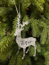 ITEM 82264 - 3.5" X 2" X 6" ACRYLIC HANGING FAWN REINDEER ORNAMENT
