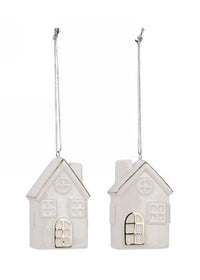ITEM AG1382 - 2"X3" CERAMIC HOUSE ORNAMENT
