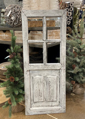 ITEM AW977210 - 35.75"H X 14.5"W ANTIQUE GREY WOOD DOOR