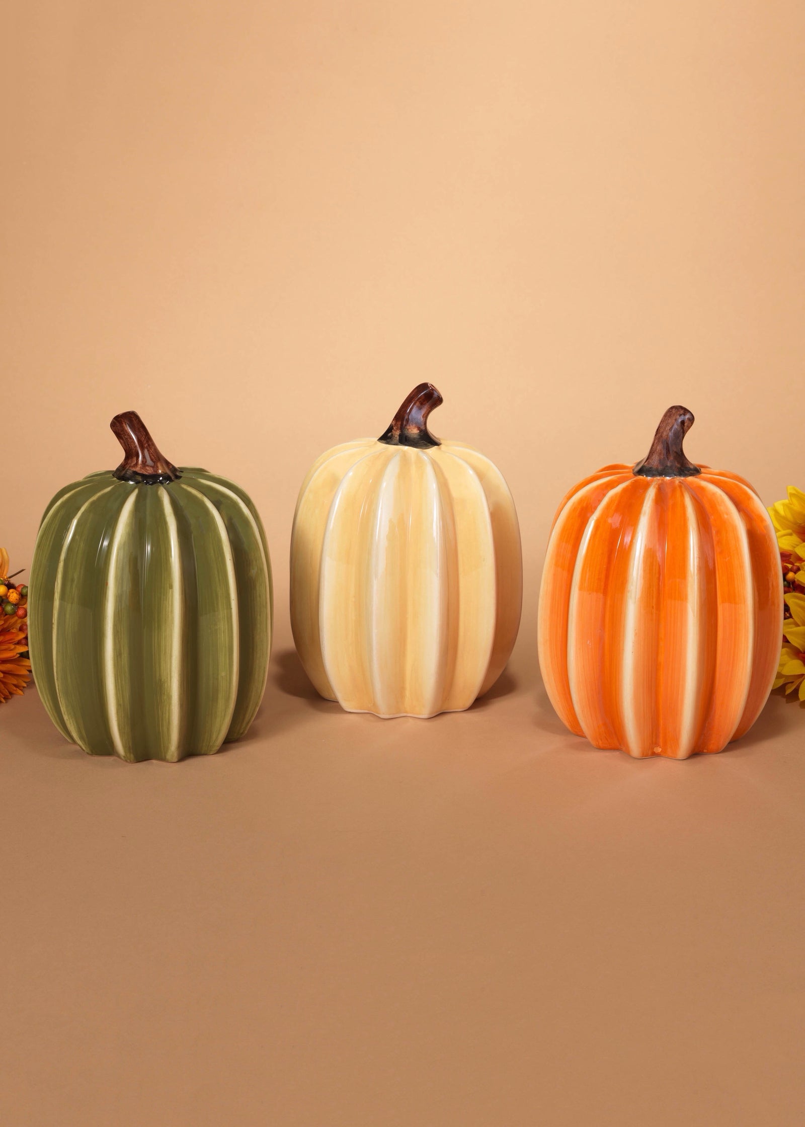 ITEM G2274960 - 8"H DOLOMITE HARVEST PUMPKIN