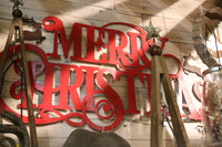 ITEM G2427100 - 36"L METAL "MERRY CHRISTMAS" WALL HANGING