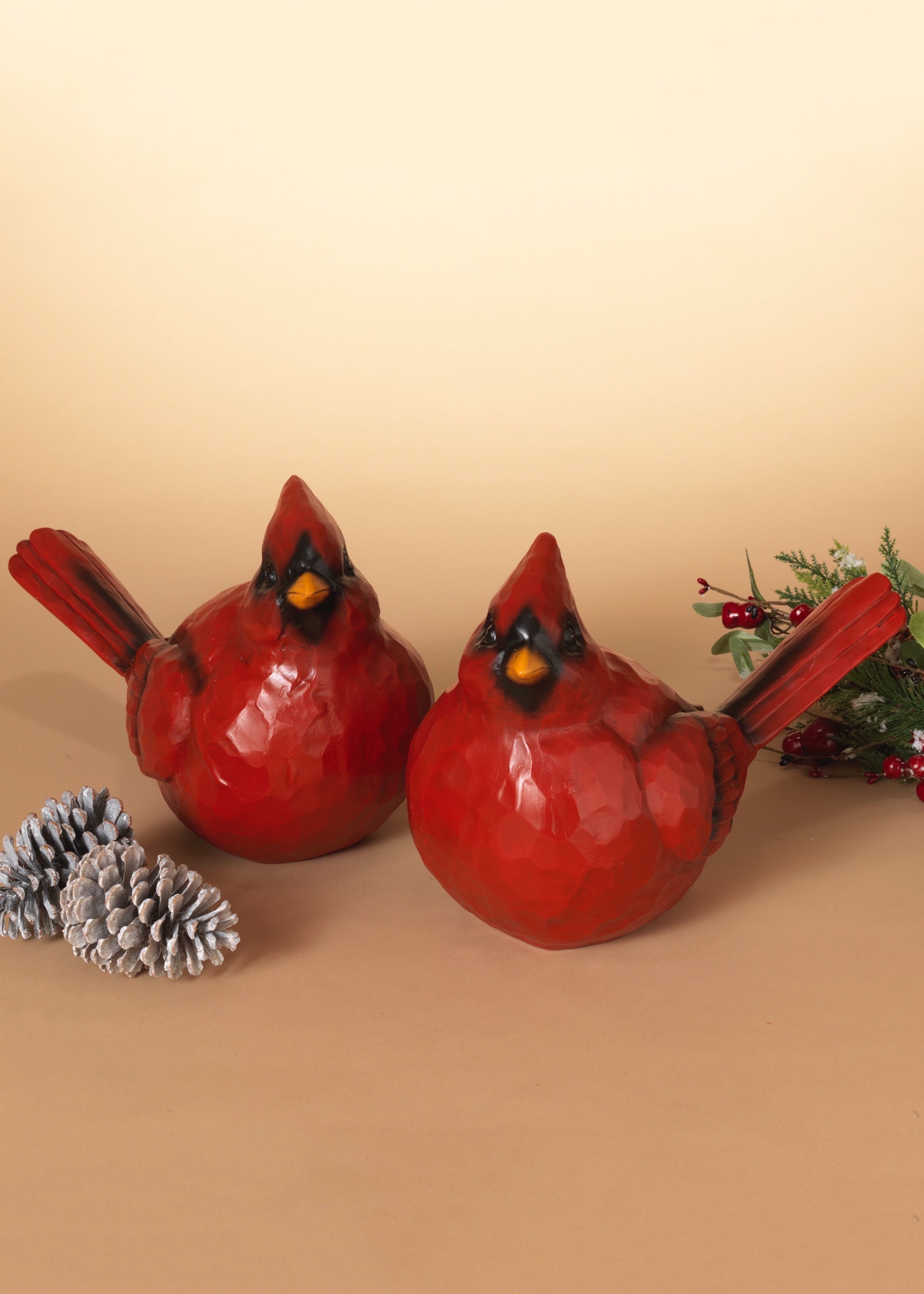 ITEM G2534010 - 15.75"L RESIN CARDINAL FIGURINE