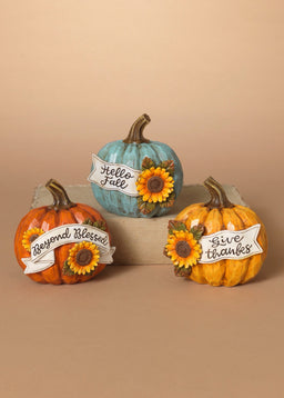 ITEM G2688540 - 4.3"H RESIN HARVEST PUMPKIN