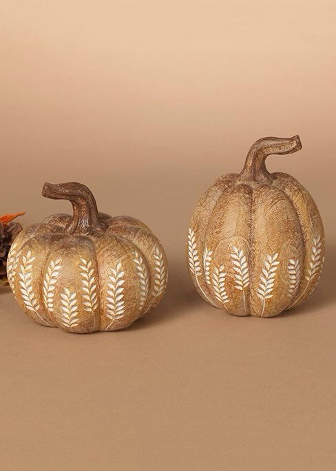 ITEM G2736080 - 5.71"H RESIN HARVEST PUMPKIN