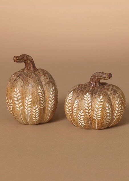ITEM G2736100 - 4.33"H RESIN HARVEST PUMPKIN