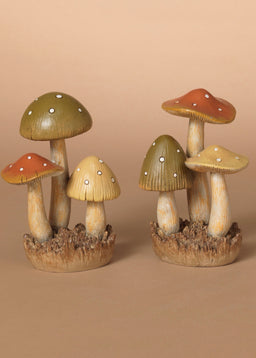 ITEM G2736260 - 6.1"H RESIN HARVEST MUSHROOMS