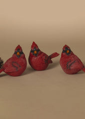 ITEM G2737400  - 4.5"L RESIN HOLIDAY CARDINAL