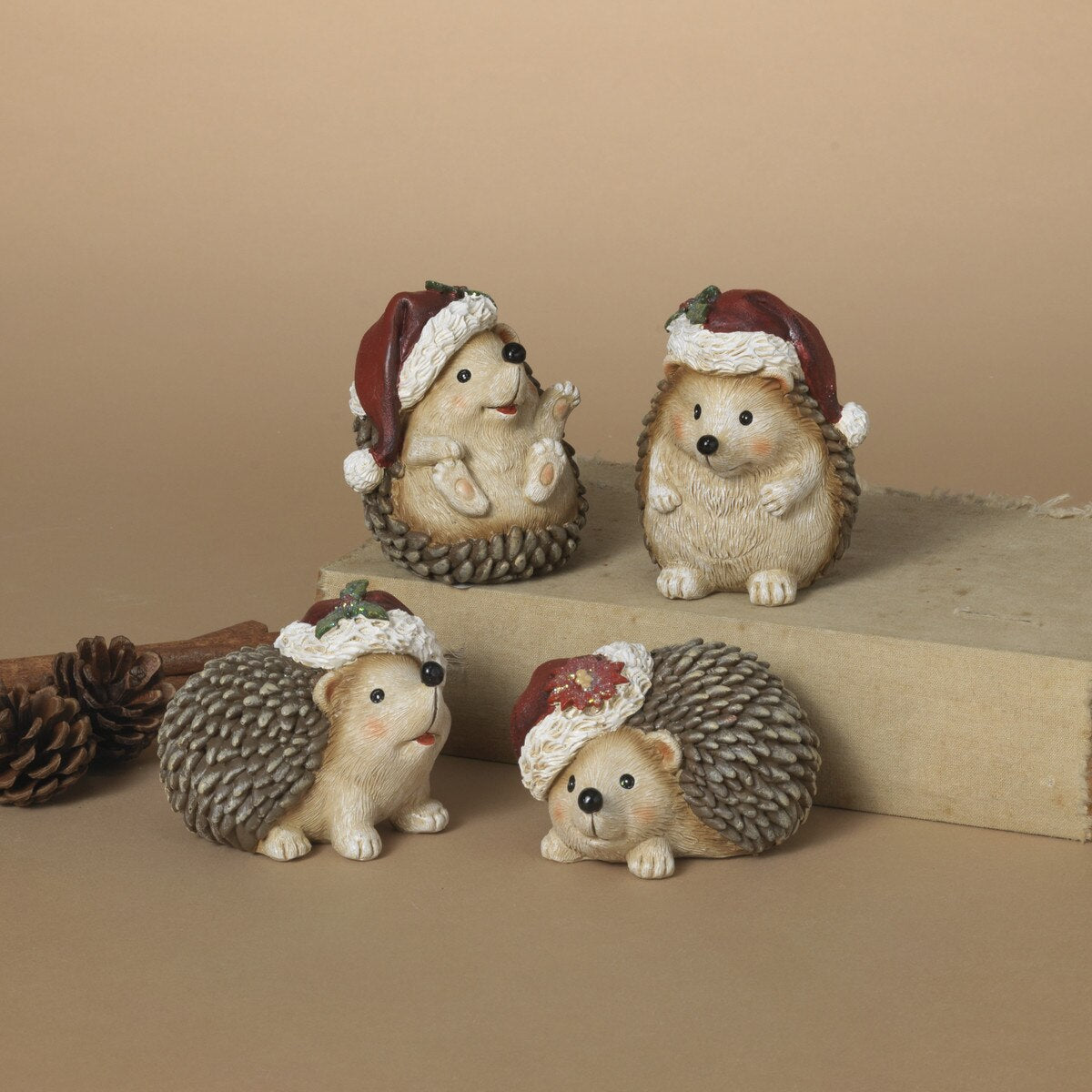 ITEM G2739330 - 3.25"H RESIN HOLIDAY HEDGEHOG - 4 ASSORTED