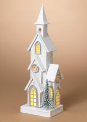 ITEM G2741490  - 23.75"H B/O LIGHTED WOOD HOLIDAY HOUSE