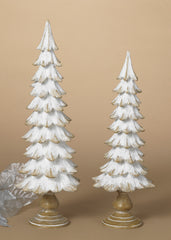 ITEM G2743570  - RESIN HOLIDAY TREES - SET OF 2