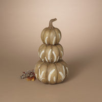 ITEM G2796780 - 15.75"H RESIN HARVEST STACKING PUMPKINS