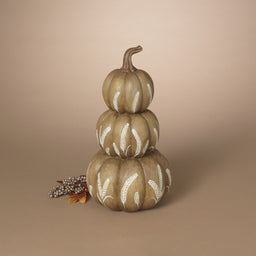 ITEM G2796780 - 15.75"H RESIN HARVEST STACKING PUMPKINS