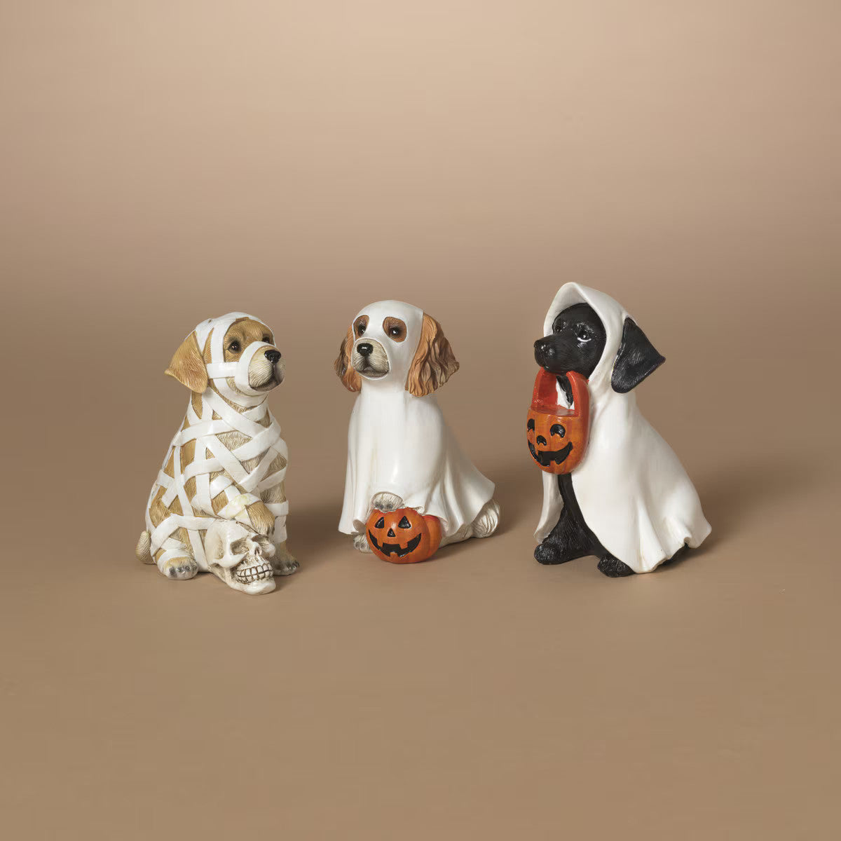 ITEM G2851360 - 4.75"H RESIN HALLOWEEN DOG - 3 ASSORTED