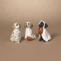ITEM G2851360 - 4.75"H RESIN HALLOWEEN DOG - 3 ASSORTED