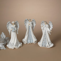 ITEM G2869800 - 10"H RESIN HOLIDAY ANGEL - 3 ASSORTED