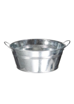 ITEM GB2023L - 10"X4.5" ALUMINUM ROUND SHALLOW PLANTER