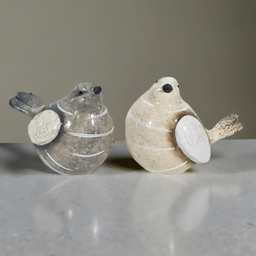 ITEM KOP 12486 - 4.75"X3"X 3.5" CERAMIC BIRDS - 2 ASSORTED STYLES