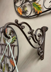 ITEM KOP 13736 - 10.5" X 8" CAST IRON SINGLE WALL HOOK